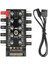 4988 10 Port Fan Power Sata Güç Switch Pwm Çoklayıcı 7