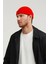 Erkek Kırmızı Örgü Docker Bere Skullcap 3