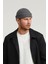 Erkek Koyu Gri Örgü Docker Bere Skullcap 5