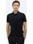 Siyah Düz Polo Yaka T-Shirt 1