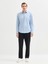 Erkek Slım Fıt Gömlek-Açık Mavi 6