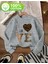 Love Desen Detaylı Bisiklet Yaka Içi Polarlı Sweatshirt 1