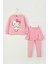 Kız Çocuk Hello Kitty Taytlı Takım 3-8 Yaş Pembe 1