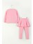 Kız Çocuk Hello Kitty Taytlı Takım 3-8 Yaş Pembe 2