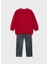 Kız Çocuk Taytlı Takım 4-8yaş Kırmızı 2