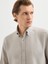 Erkek Slım Fıt Gömlek-Bej 4