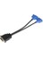 VGA Splitter Kablo - 59 Pin DVI To 2 VGA Çevirici 3