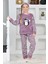 Kız Çocuk Welsoft Kumaş-Göz Bantlı Penguenli Pijama Takımı 12281 1