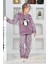 Kız Çocuk Welsoft Kumaş-Göz Bantlı Penguenli Pijama Takımı 12281 2