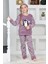 Kız Çocuk Welsoft Kumaş-Göz Bantlı Penguenli Pijama Takımı 12281 5