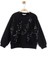 Kız Çocuk Pullu Sweatshirt 4-8 Yaş Siyah 2