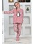 Kız Çocuk Welsoft Kumaş-Göz Bantlı Penguenli Pijama Takımı 12281 3