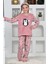 Kız Çocuk Welsoft Kumaş-Göz Bantlı Penguenli Pijama Takımı 12281 5