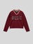 Kız Çocuk V Yaka Sweatshirt 6-14 Yaş Bordo 1
