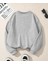 Baskı Detaylı Bisiklet Yaka Içi Polarlı Sweatshirt 2
