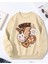 Smile Baskı Detaylı Bisiklet Yaka Içi Polarlı Sweatshirt 1