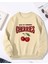 Cherries Baskı Detaylı Bisiklet Yaka Içi Polarlı Sweatshirt 1
