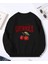 Cherries Baskı Detaylı Bisiklet Yaka Içi Polarlı Sweatshirt 1