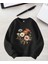 Çiçek Demeti Baskı Detaylı Bisiklet Yaka Içi Polarlı Sweatshirt 1