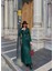 Yeşil Kemerli Blazer Ceket ve Piliseli Etek Takım 7