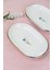 Porselen Natura Iris Altın Yaldızlı Oval Kayık Tabak 14X9X2,50CM 2 Li 5