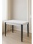 Yanlardan Açılır Büyüyen Yemek Masası Beyaz 65X100CM Sadece Masa Fiyatıdır 3