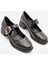 Kadın Tokalı Kalın Topuk Günlük Ayakkabı Loafer Meniz 5