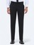 Siyah Düz Dokuma Slim Fit Klasik Yün Karışımlı Pantolon 2