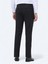Siyah Düz Dokuma Slim Fit Klasik Yün Karışımlı Pantolon 4