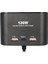 Olesson 1653 12-24V Çift USB + Type-C Girişli 100W 70CM Kablolu 3'lü Araç Çakmak Çoklayıcı 3