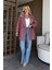 Bordo 1. Sınıf Kalite Balık Sırtı Oversize Kaşe Kaban 5