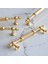 Mobilya Mutfak Çekmece Dolabı Dolap Kapak Kulpları Kulbu Altın Gold Metal Kulp 192 Mm-19.2 cm 5