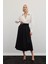 Pileli Midi Etek - Siyah 3