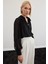 Aksesuarlı Salaş Bluz - Siyah 5