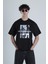 Not Dangerous Siyah Oversize Tasarım T-Shirt 1