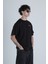 Paradise Siyah Oversize Tasarım T-Shirt 2