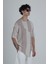 Asimetrik Tasarım Kahve T-Shirt 2