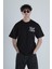 God Wins Siyah Oversize Tasarım T-Shirt 1