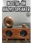 Bluetooth Hoparlör Ahşap Klasik Retro Gramofon Bluetooth Müzik Kutusu 2