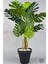 Yapay Ağaç Monstera Bambu Gövdeli 150CM Devetabanı Ağacı Büyük Boy Antrasit Renk Yalı Saksıda 4