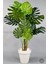 Yapay Ağaç Monstera Bambu Gövdeli 150CM Devetabanı Ağacı Büyük Boy Kırıkbeyaz Renk Yalı Saksıda 6