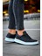 C-Rey Premium Comfort Lastikli Erkek Ayakkabı Sneaker Siyah Beyaz 5