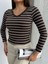 Çizgili ve Yaka Bluz 1