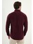 Düz Slim Fit Nakış Detaylı Kadife Erkek Gömlek 3