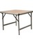 Katlanır Kamp Masası Küçük - Ahşap Desenli 1
