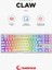 Claw Type-C Bağlantılı Tkl Blue Switch Mekanik Rainbow Antighosting Türkçe Q Gaming Oyuncu Klavyesi Beyaz 1