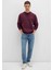 Bisiklet Yaka Basic Bordo Erkek Sweatshirt M0S10276-70434 2