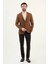 Düz Slim Fit Mono Yaka Torba Cepli Metal Düğmeli Erkek Ceket 3
