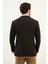 Düz Slim Fit Mono Yaka Torba Cepli Metal Düğmeli Erkek Ceket 5