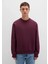 Bisiklet Yaka Basic Bordo Erkek Sweatshirt M0S10276-70434 4